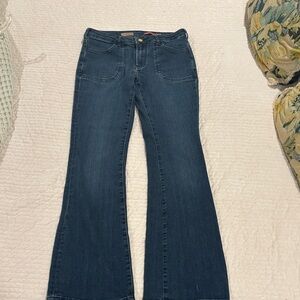 Pilcro Dark Blue Flare Jeans